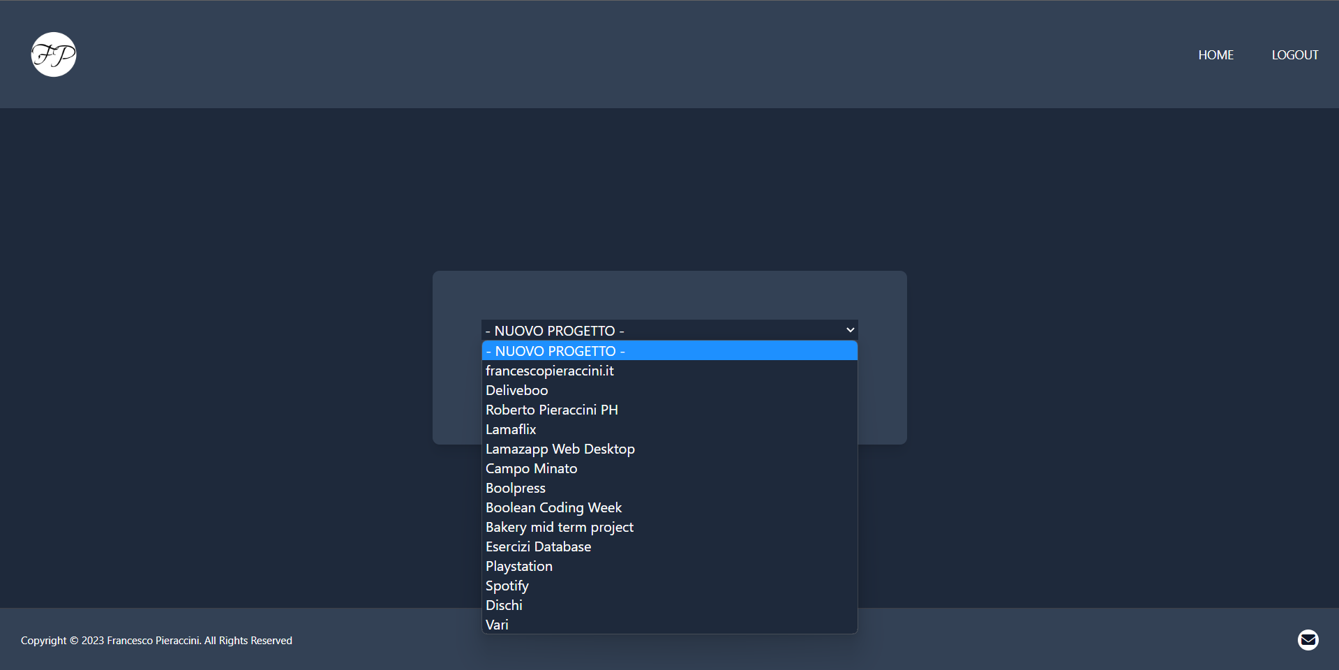 Screenshot del progetto FP.IT 1.0